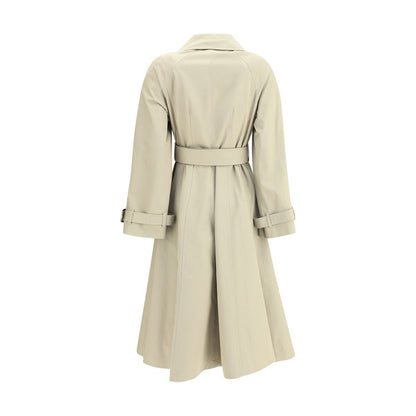Burberry Beige Cotton Coat Burberry