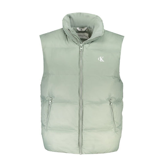 Calvin Klein Green Polyamide Men Jacket 1728,67403481248,Calvin Klein,Clothing,Green,Jackets & Coats - Clothing,Men,New with tags,S,Sleveless Jacket - Jackets & Coats - Clothing
