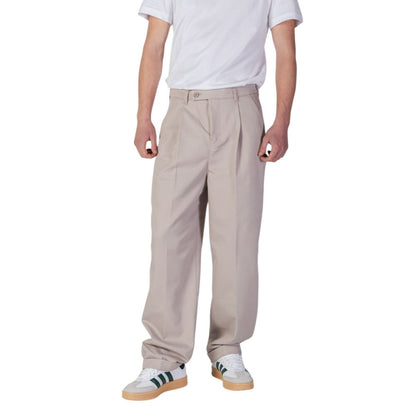 Calvin Klein Jeans Beige Recycled Polyester Casual Pants Calvin Klein Jeans