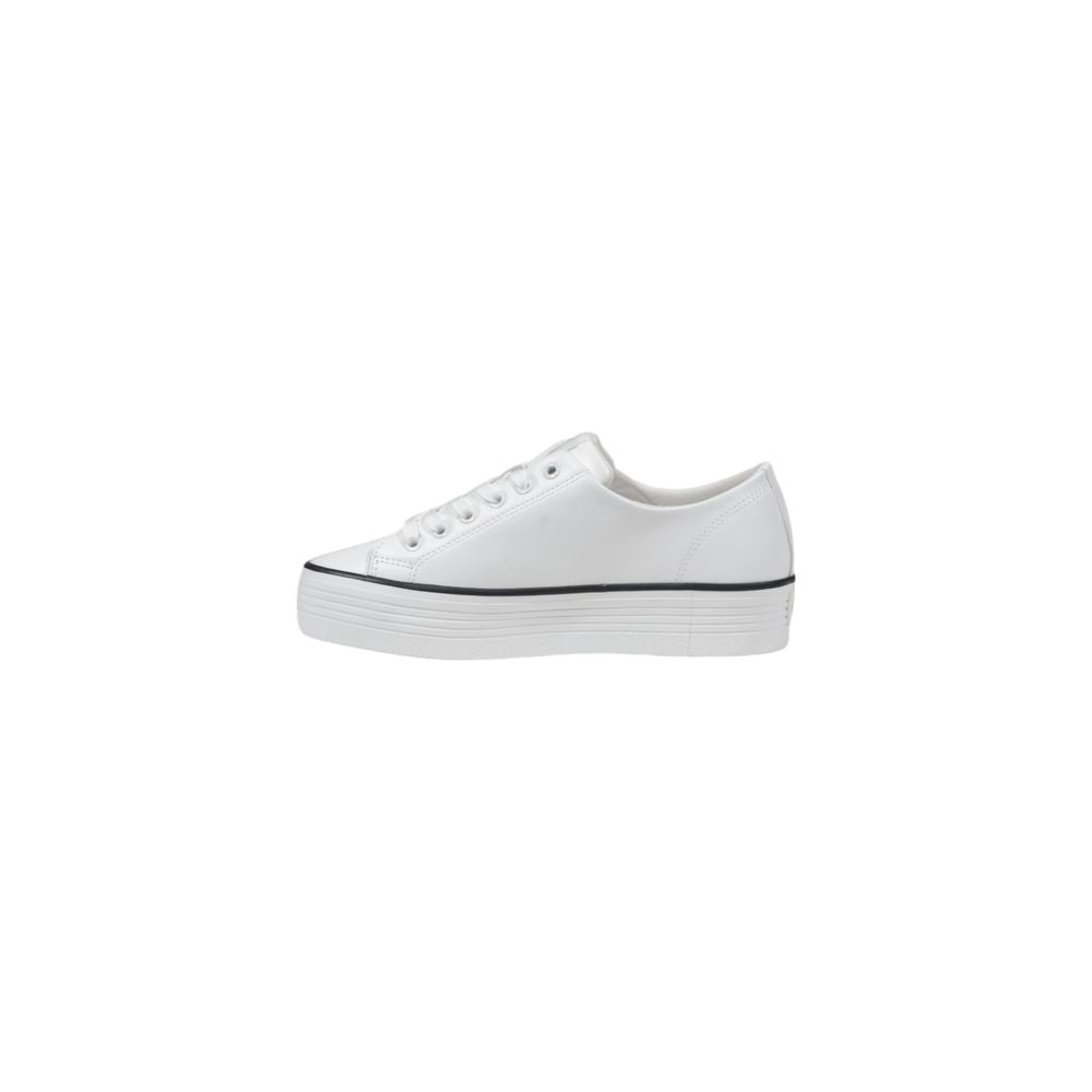 Calvin Klein Jeans Black And White Leather Platform Sneakers Calvin Klein Jeans