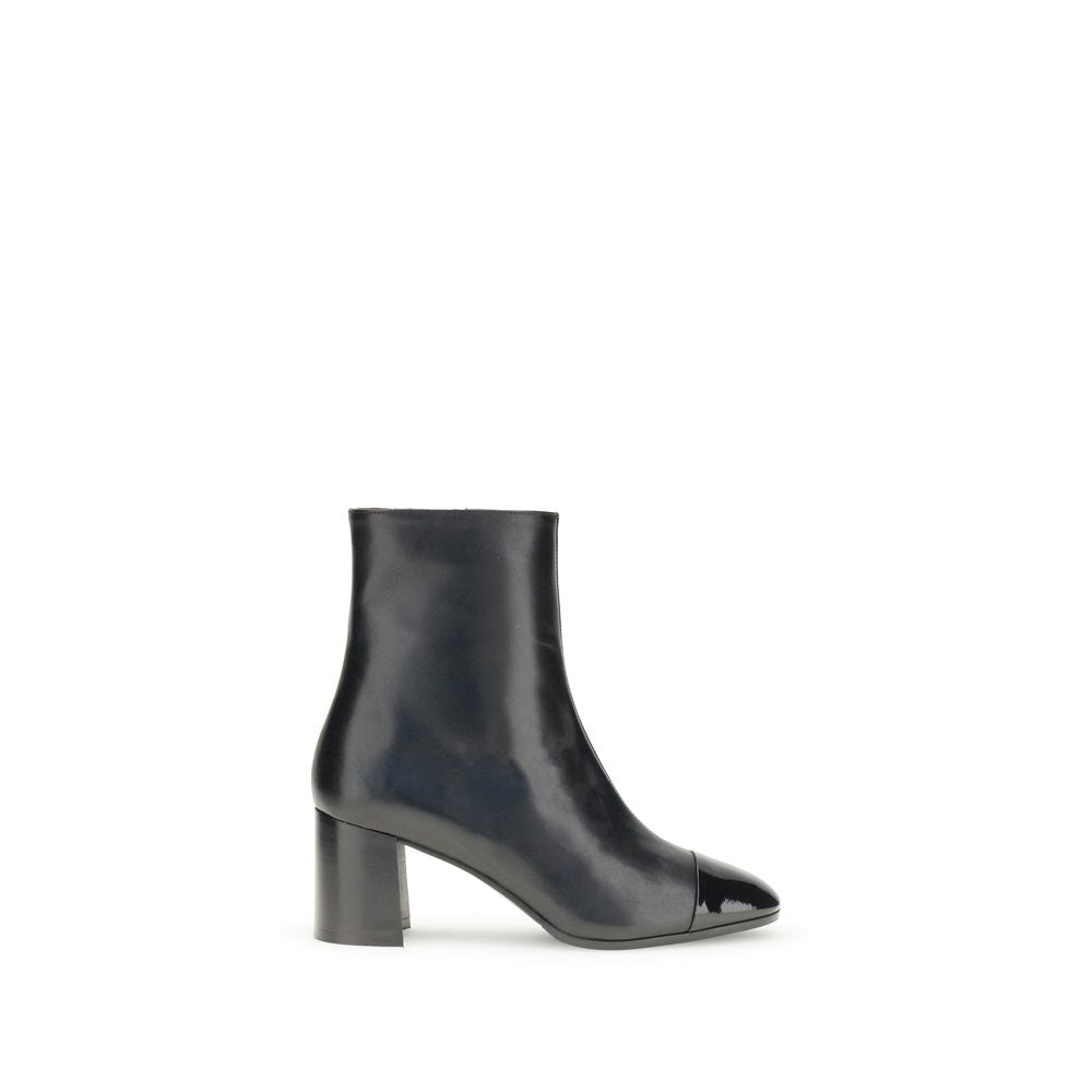 Carel Paris Black Leather Ankle Boots Carel Paris