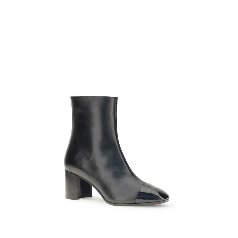 Carel Paris Black Leather Ankle Boots Carel Paris