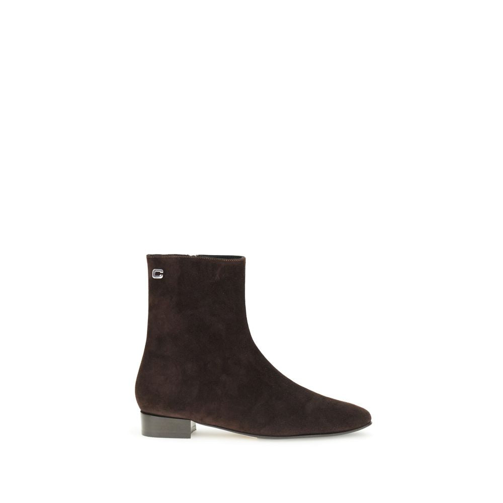 Carel Paris Brown Leather Ankle Boots Carel Paris