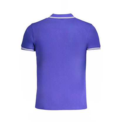 Cavalli Class Blue Cotton Men's Polo Shirt