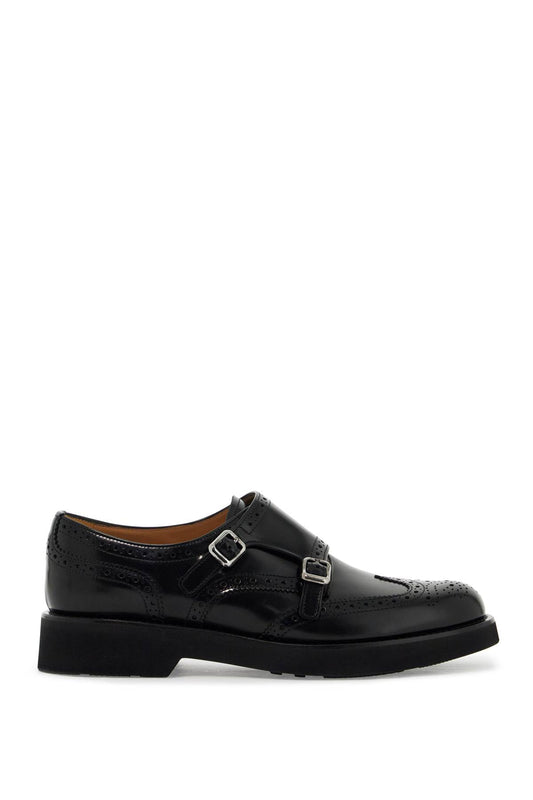 Church'S monk strap wool shoes