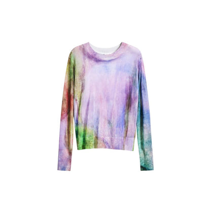 Desigual Purple Viscose Sweatshirt Desigual