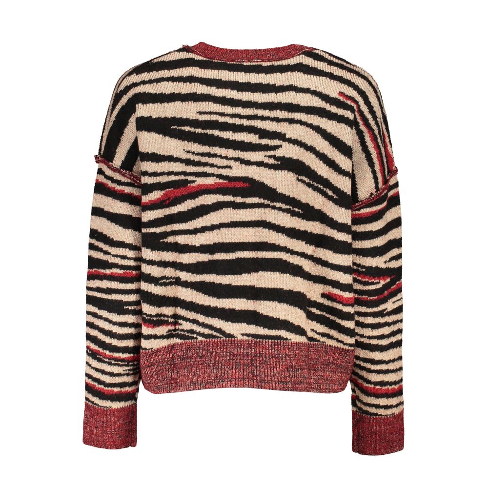 Desigual Rosso Polyester Women Sweater Turtleneck Desigual