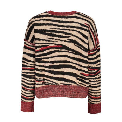 Desigual Rosso Polyester Women Sweater Turtleneck Desigual