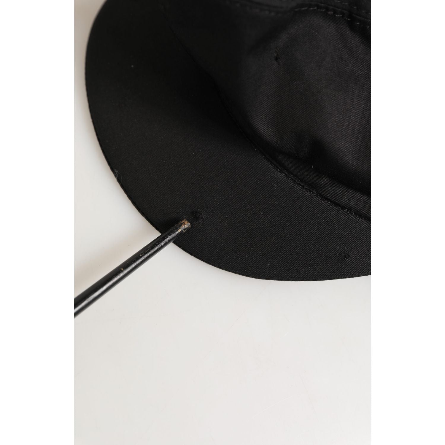 Dolce & Gabbana Black Cotton Stretch Newsboy Cloth Capello Hat