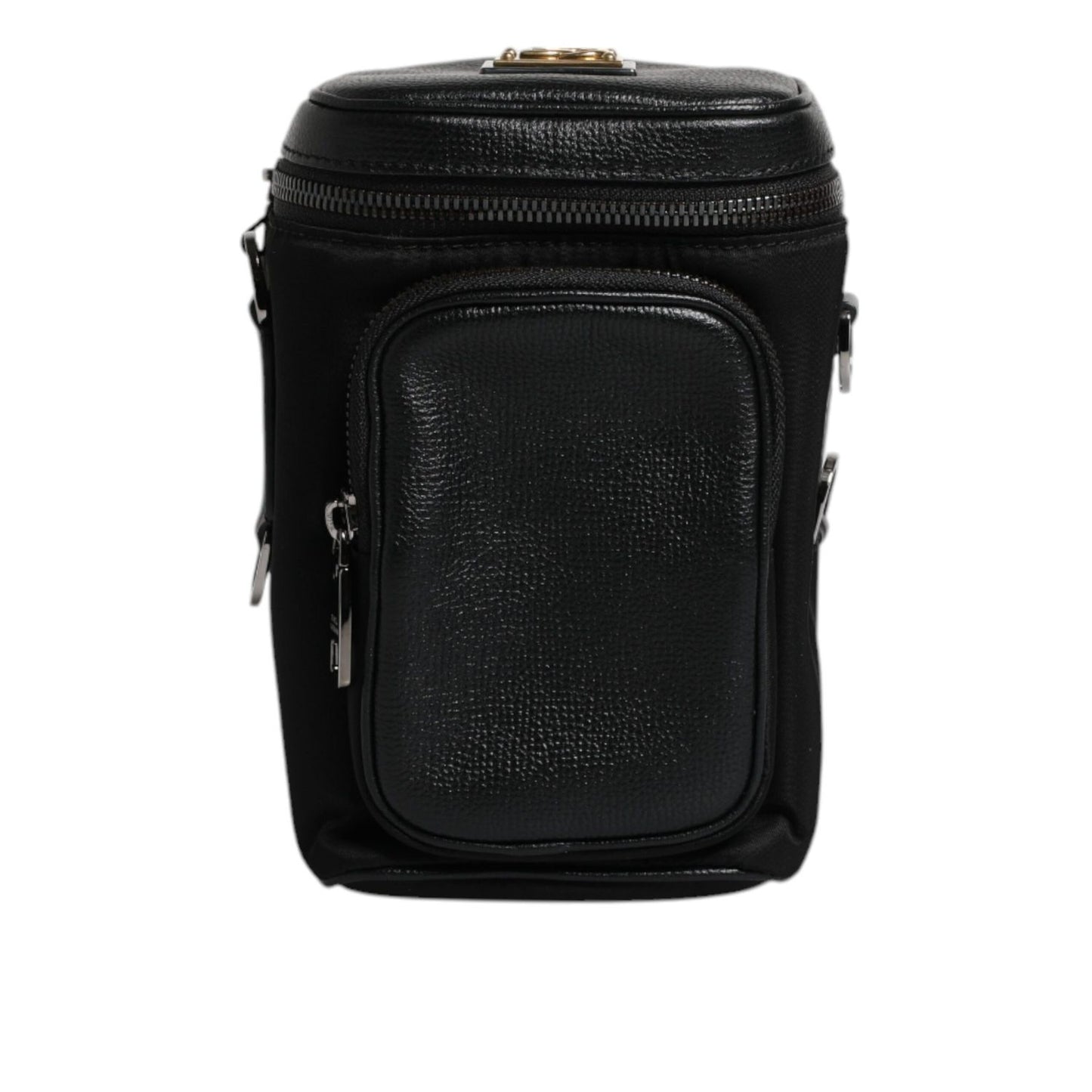 Dolce & Gabbana Black Leather Logo Purse Crossbody Camera Bag Dolce & Gabbana