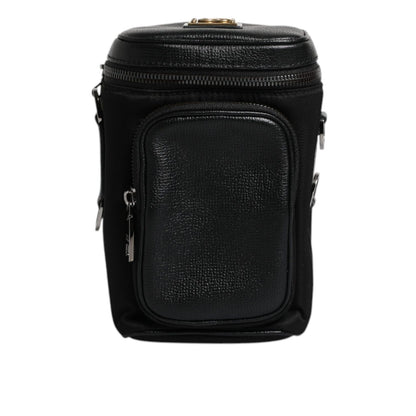 Dolce & Gabbana Black Leather Logo Purse Crossbody Camera Bag Dolce & Gabbana