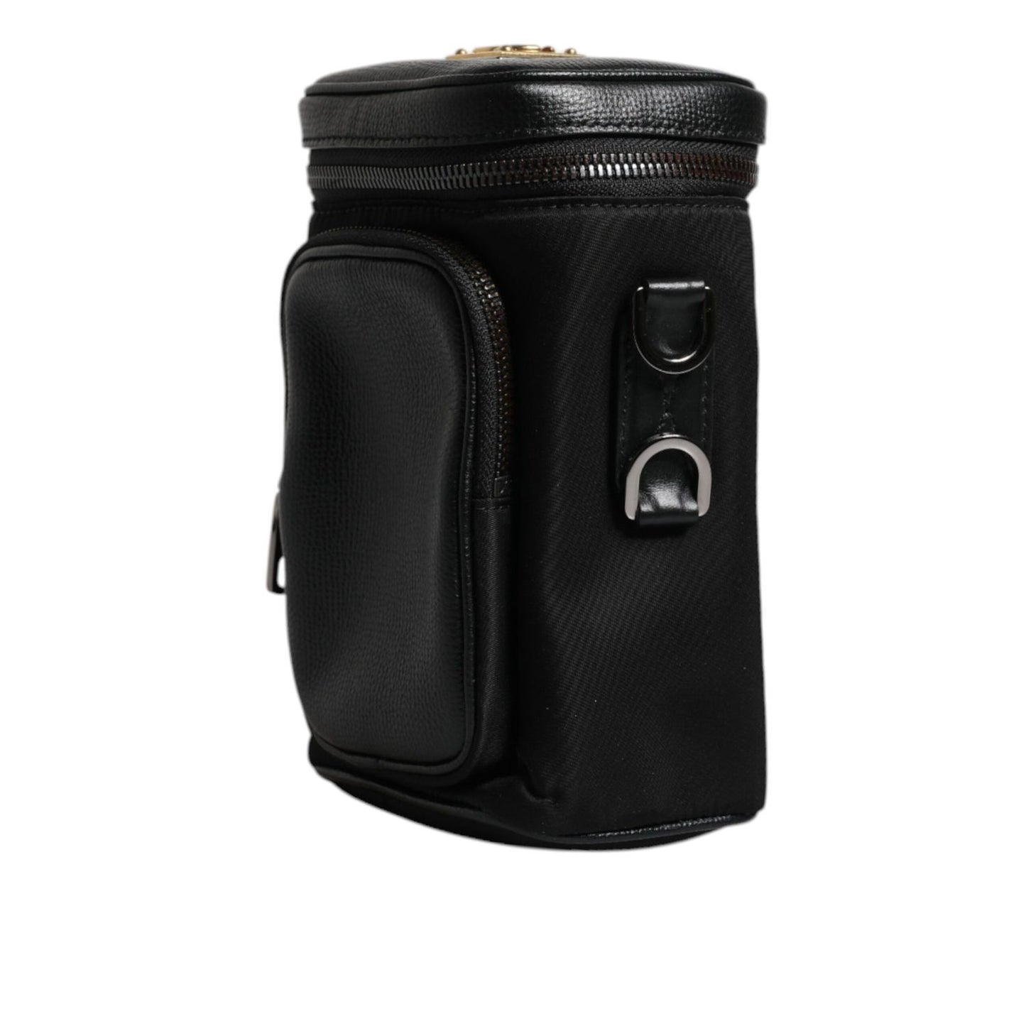 Dolce & Gabbana Black Leather Logo Purse Crossbody Camera Bag Dolce & Gabbana