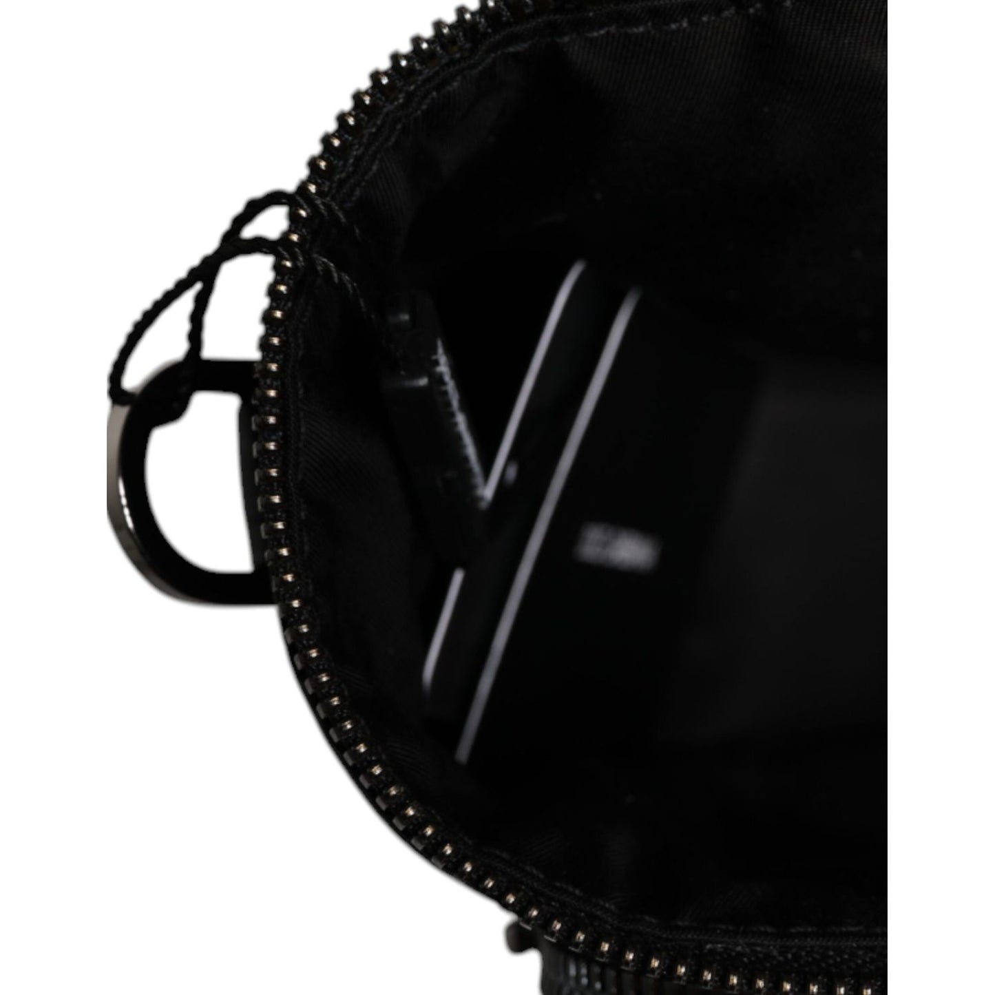 Dolce & Gabbana Black Leather Logo Purse Crossbody Camera Bag Dolce & Gabbana