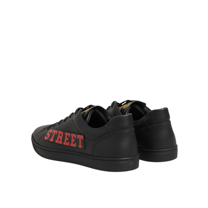 Dolce & Gabbana Black Street Life Low Top Men Sneakers Shoes