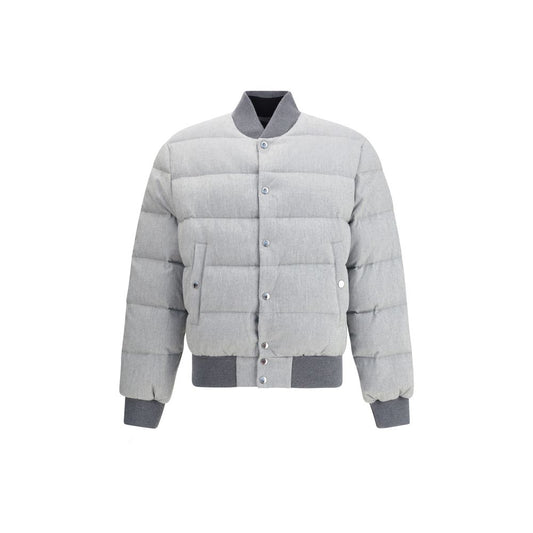 Dolce & Gabbana Gray Cotton Bomber Dolce & Gabbana