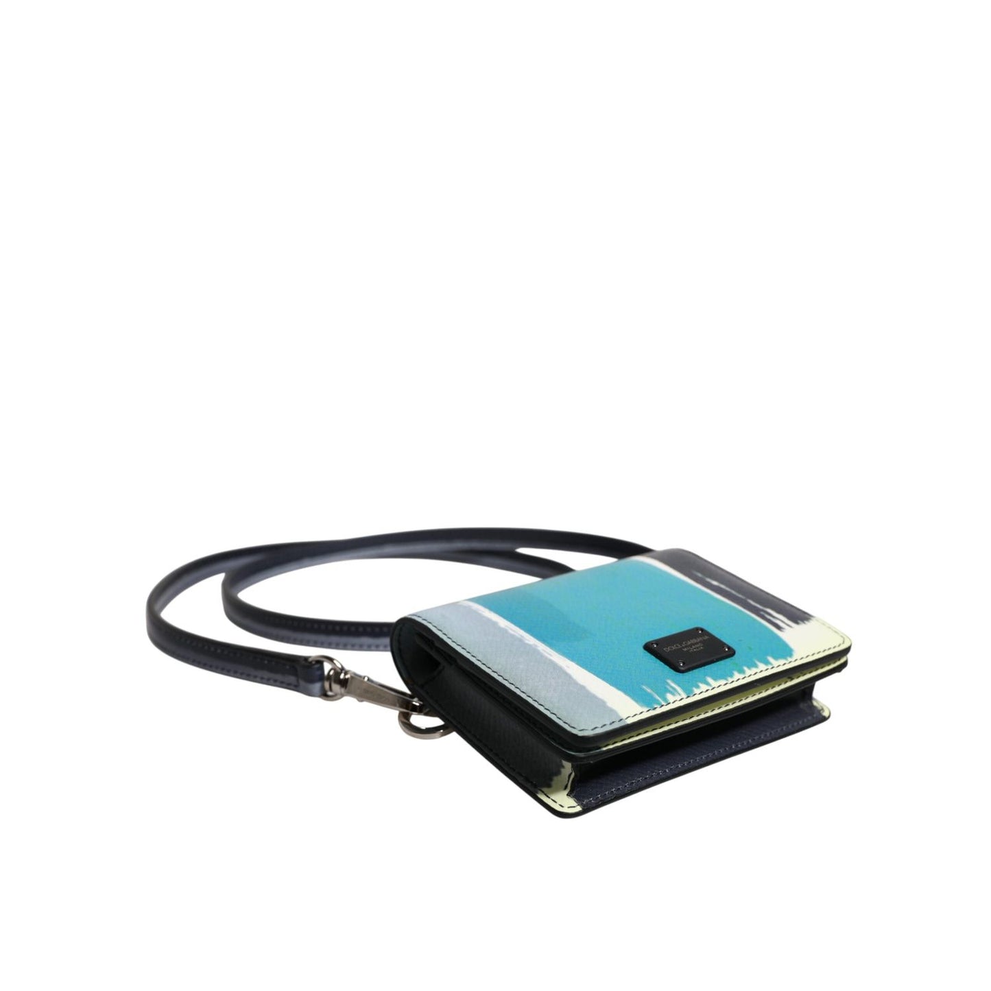 Dolce & Gabbana Multicolor Leather DG Logo Bifold Card Holder Wallet Dolce & Gabbana