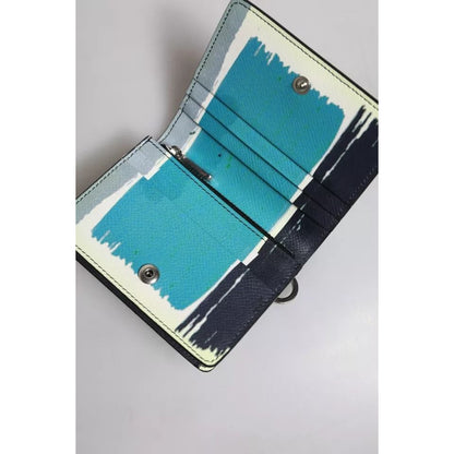 Dolce & Gabbana Multicolor Leather DG Logo Bifold Card Holder Wallet Dolce & Gabbana