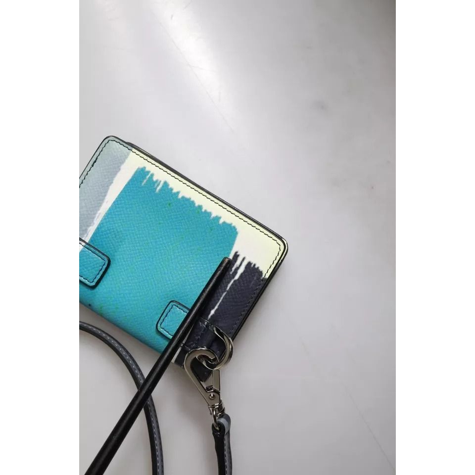 Dolce & Gabbana Multicolor Leather DG Logo Bifold Card Holder Wallet Dolce & Gabbana