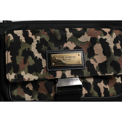 Dolce & Gabbana Multicolor Leopard Jacquard Crossbody Bag Dolce & Gabbana
