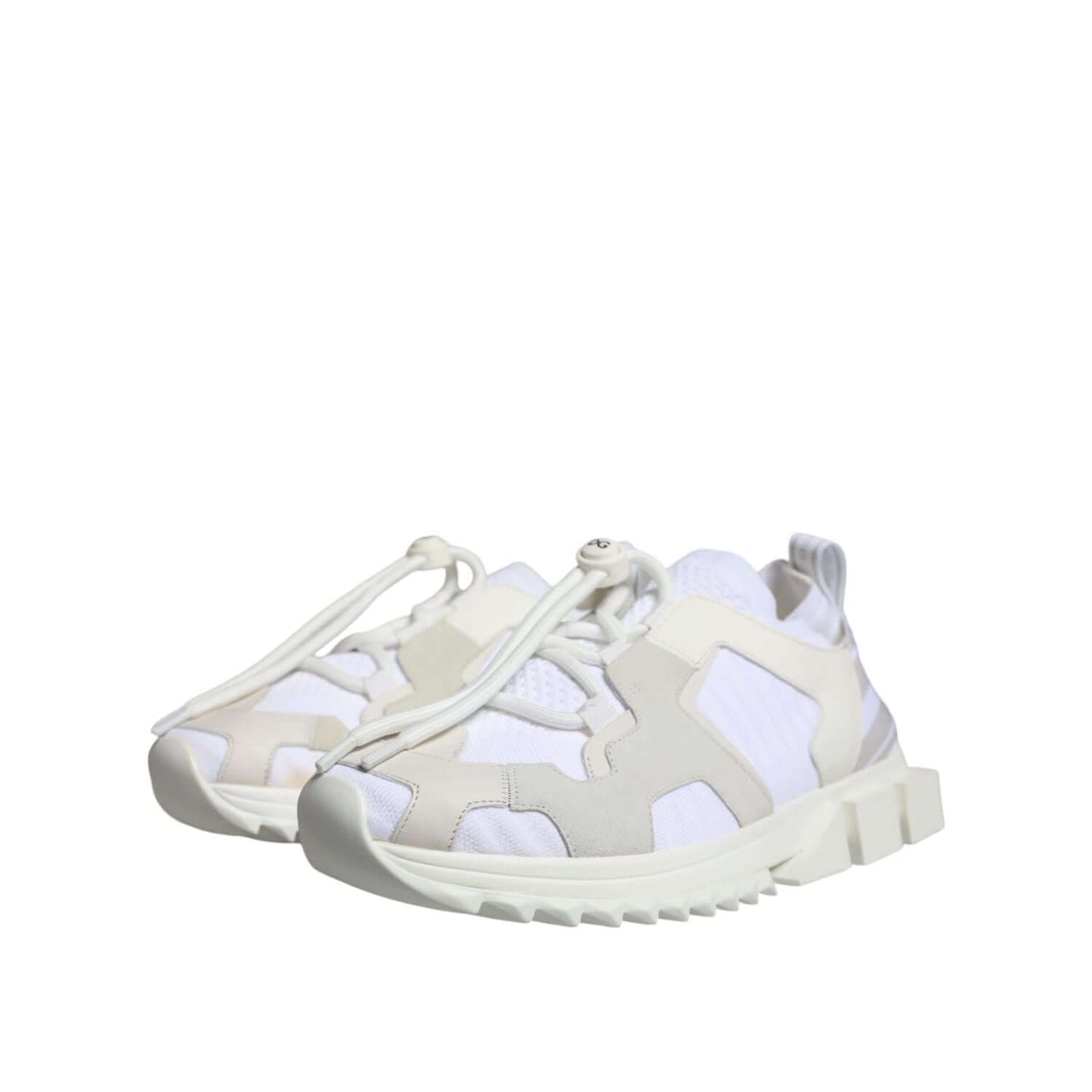 Dolce & Gabbana White Mesh Sorrento Trekking Sneakers Shoes