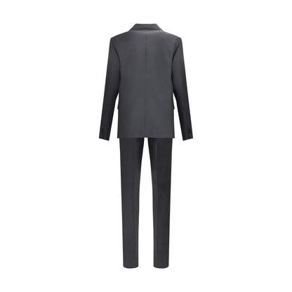 Dsquared² Black Fleece Wool Two-Piece Suit