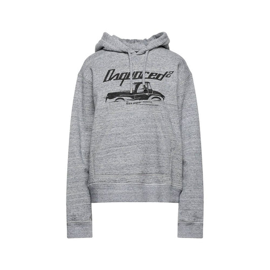 Dsquared² Gray Cotton Sweatshirt 1728,75611013280,Clothing,Dsquared²,Gray,M,New with tags,Sportswear - Clothing,Sweatshirt - Sportswear - Clothing,Women