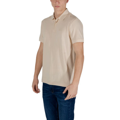 EA7 Emporio Armani Beige Cotton Polo Shirt EA7 Emporio Armani