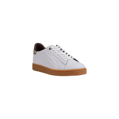 EA7 Emporio Armani Beige Leather Low Top Sneakers EA7 Emporio Armani