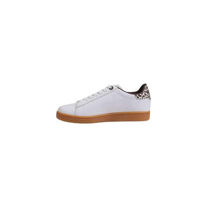 EA7 Emporio Armani Beige Leather Low Top Sneakers EA7 Emporio Armani