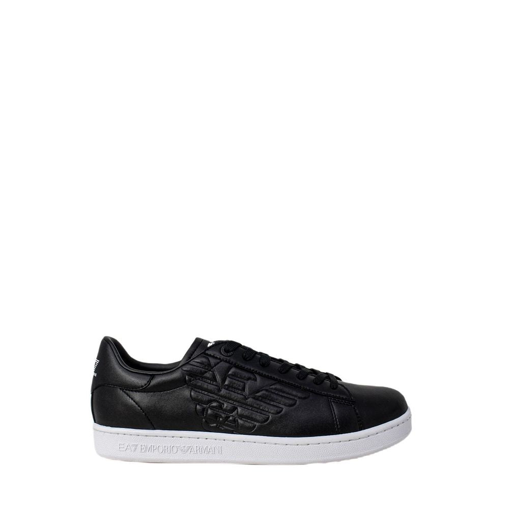 EA7 Emporio Armani Black And White Polyethylene Low Top Sneakers EA7 Emporio Armani