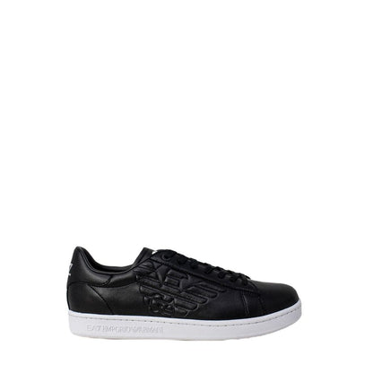 EA7 Emporio Armani Black And White Polyethylene Low Top Sneakers EA7 Emporio Armani