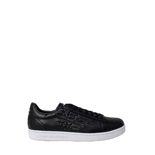 EA7 Emporio Armani Black And White Polyethylene Low Top Sneakers EA7 Emporio Armani