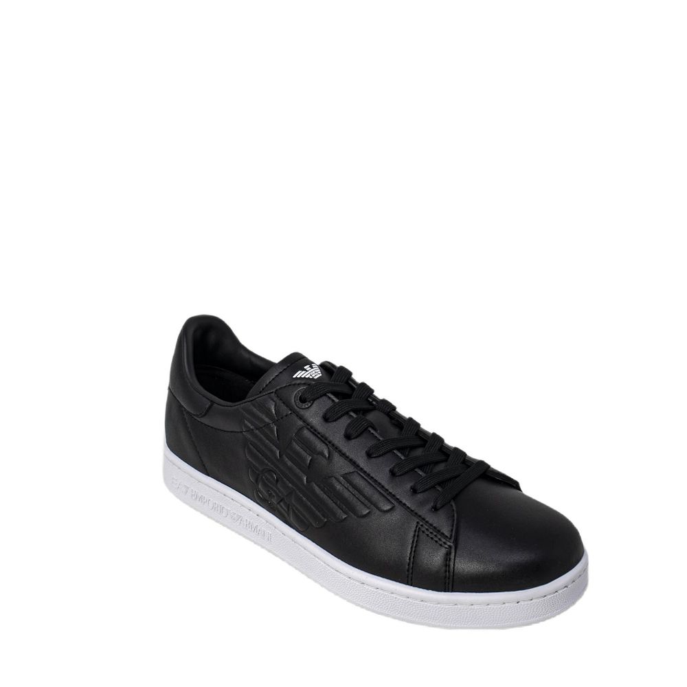 EA7 Emporio Armani Black And White Polyethylene Low Top Sneakers EA7 Emporio Armani