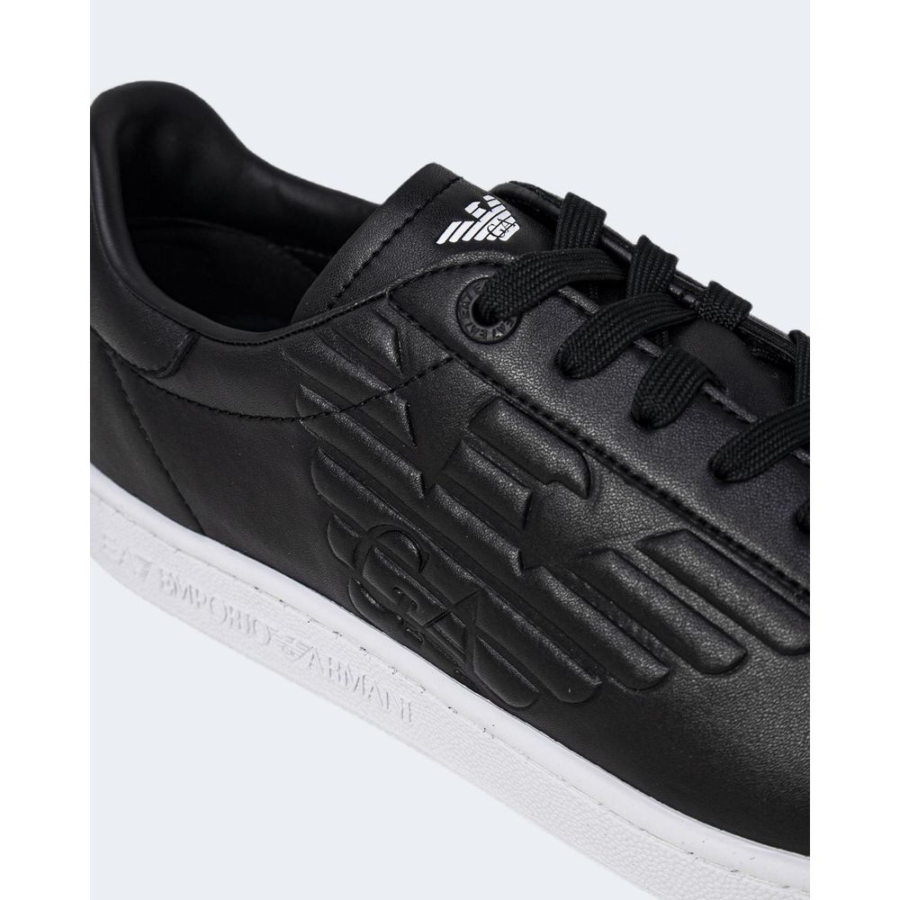 EA7 Emporio Armani Black And White Polyethylene Low Top Sneakers EA7 Emporio Armani