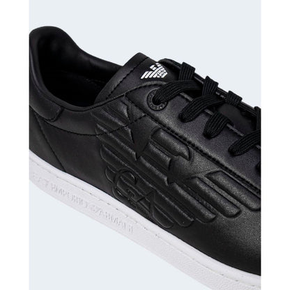 EA7 Emporio Armani Black And White Polyethylene Low Top Sneakers EA7 Emporio Armani