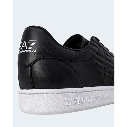 EA7 Emporio Armani Black And White Polyethylene Low Top Sneakers EA7 Emporio Armani