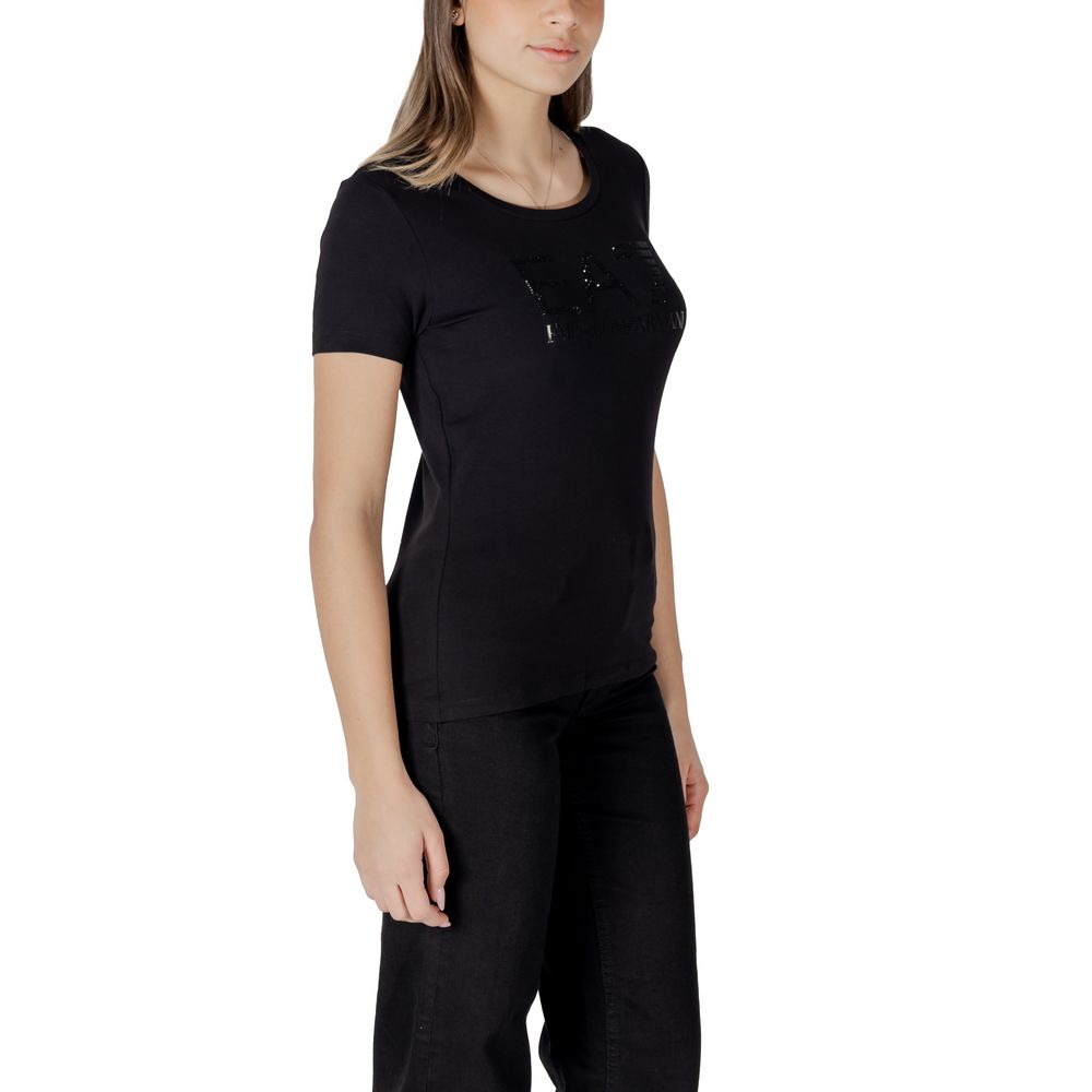 EA7 Emporio Armani Black Cotton Sportswear EA7 Emporio Armani