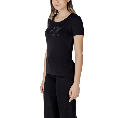 EA7 Emporio Armani Black Cotton Sportswear EA7 Emporio Armani