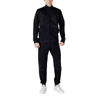 EA7 Emporio Armani Black Cotton Sweatsuit EA7 Emporio Armani