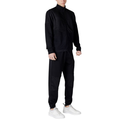 EA7 Emporio Armani Black Cotton Sweatsuit EA7 Emporio Armani