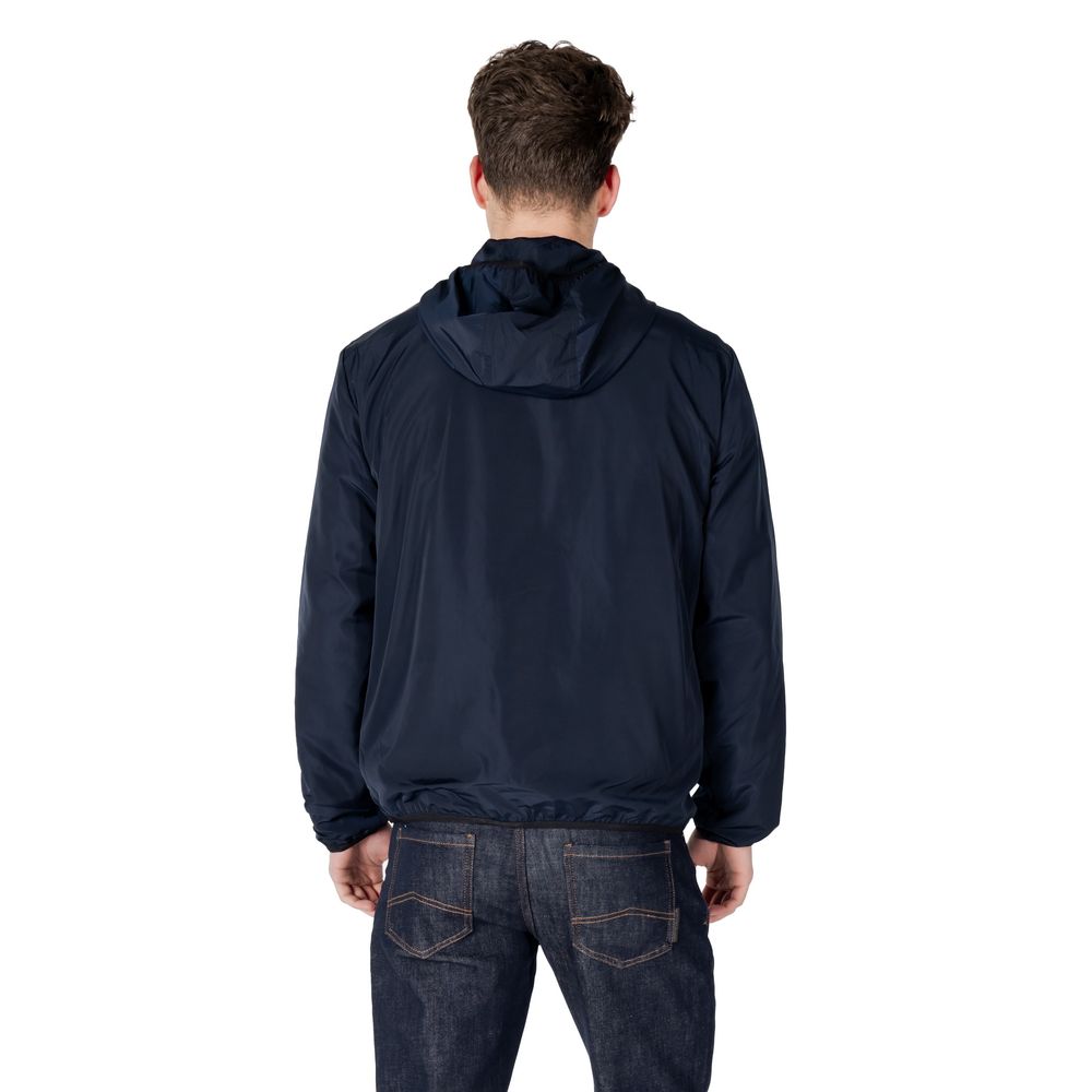 EA7 Emporio Armani Blue Polyester Shell Jacket