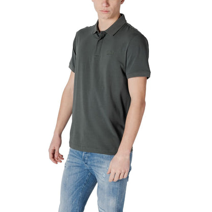 EA7 Emporio Armani Green Cotton Polo Shirt EA7 Emporio Armani