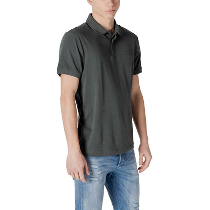 EA7 Emporio Armani Green Cotton Polo Shirt EA7 Emporio Armani