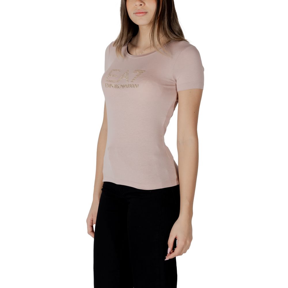 EA7 Emporio Armani Pink Modal T-Shirt EA7 Emporio Armani