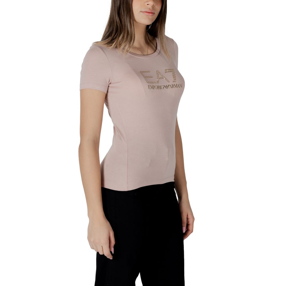 EA7 Emporio Armani Pink Modal T-Shirt EA7 Emporio Armani