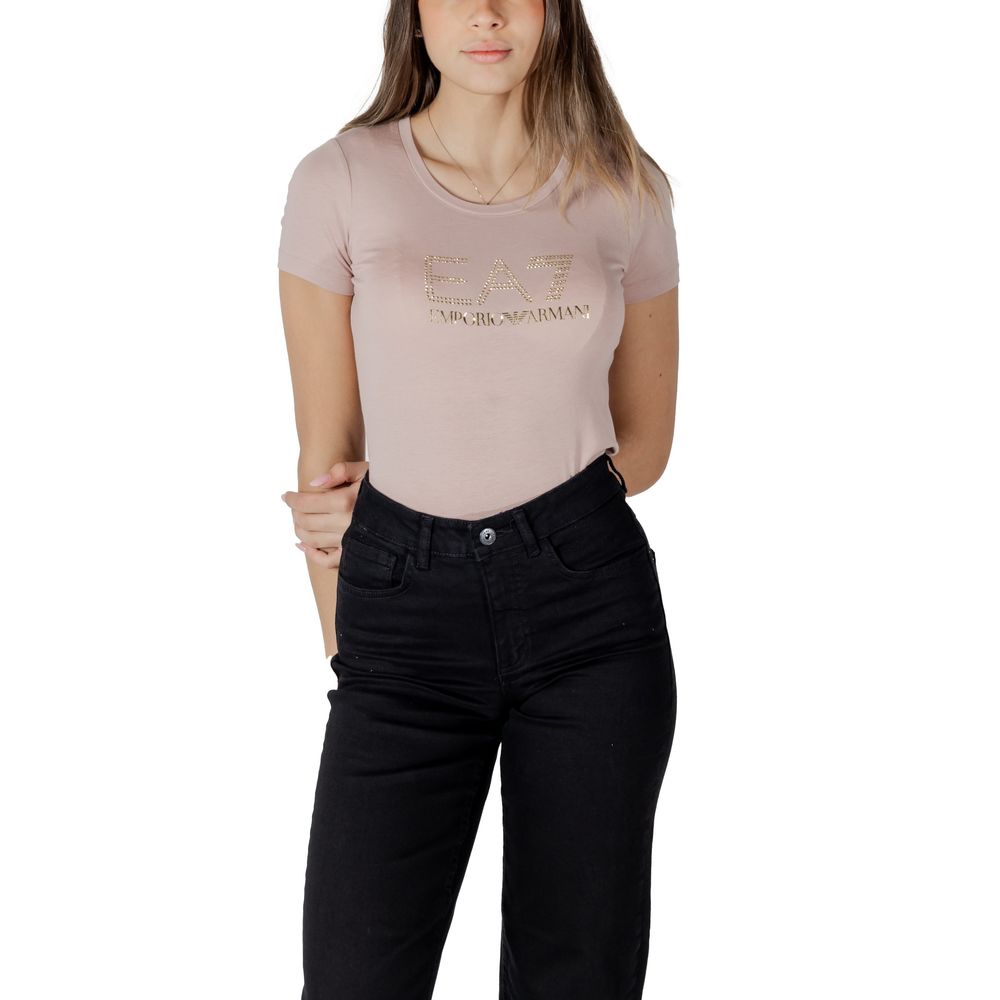 EA7 Emporio Armani Pink Modal T-Shirt EA7 Emporio Armani