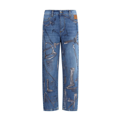 Ella Blue Cotton Slim Fit Jeans Ella