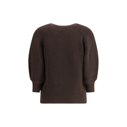 Ella Brown Merino Wool Sweatshirt Ella