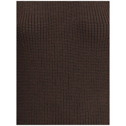 Ella Brown Merino Wool Sweatshirt Ella