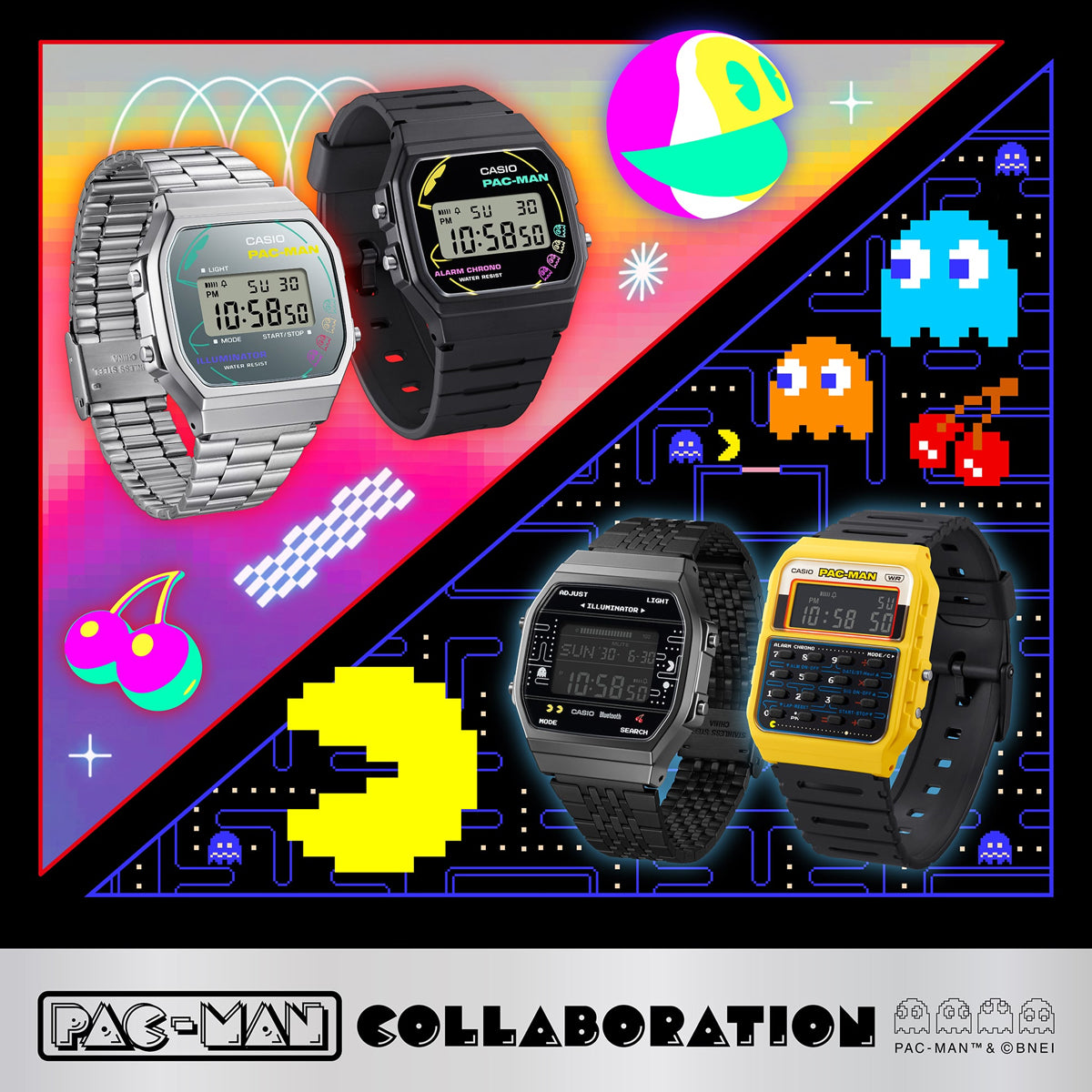 CASIO VINTAGE Mod. F-91 - PACMAN Series Limited Edition